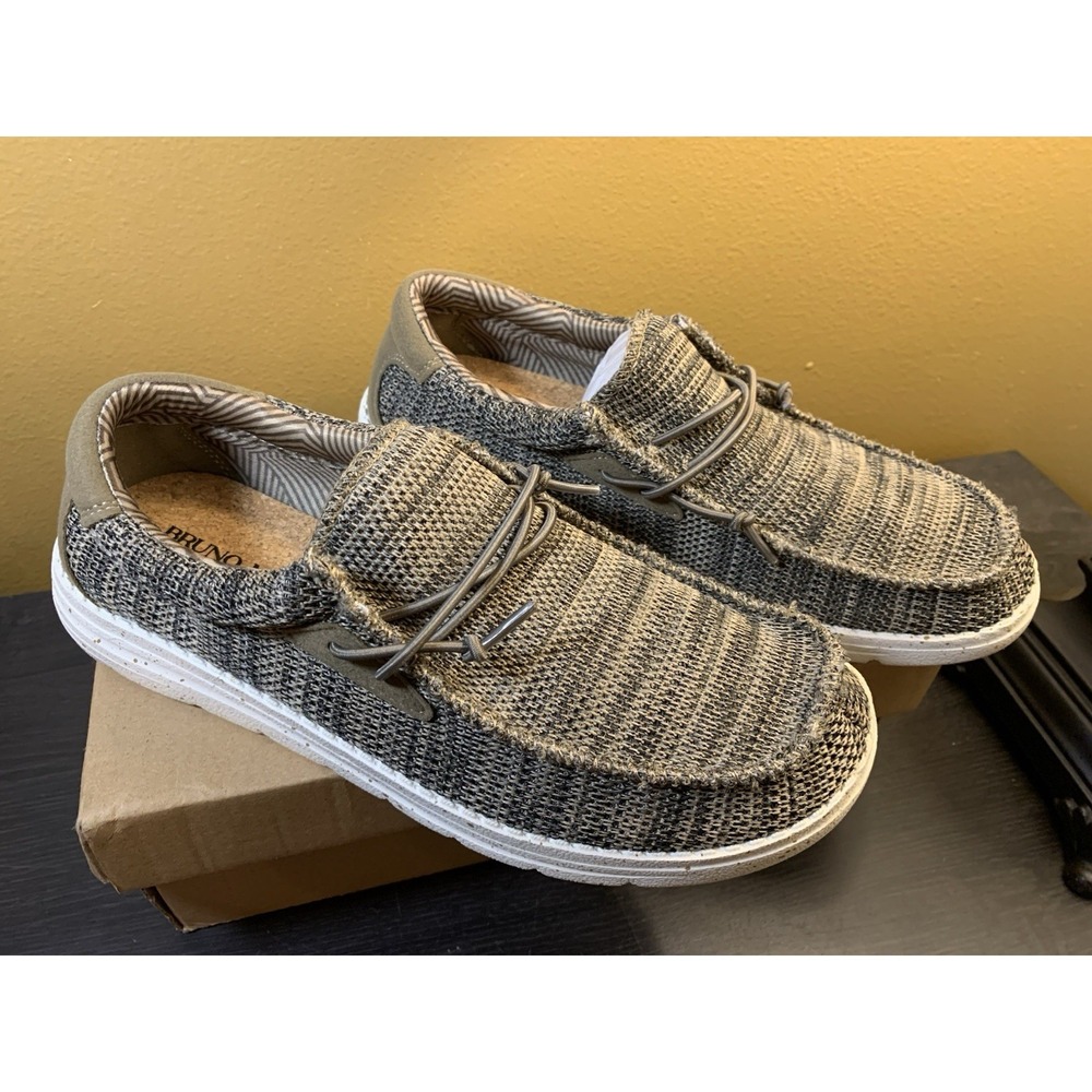 Bruno‎ Marc Men's BLS211 Loafers Shoes Lightweight Casual Brown Gray 6.5